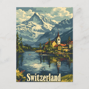 Switzerland vintage postcard