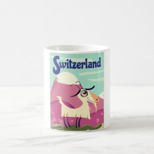 Switzerland Vintage style travel poster Coffee Mug