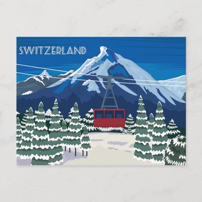 Switzerland Vintage Travel Postcards (Front)