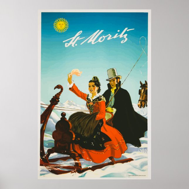 Switzerland Vintage Travel Poster (Front)