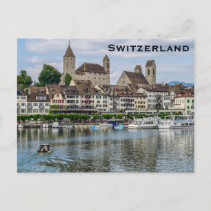 Switzerland Vintage Travel Tourism Add Postcard
