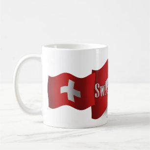Switzerland Waving Flag Coffee Mug
