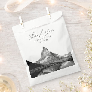 Switzerland Wedding Favour Photo Thank You Bag