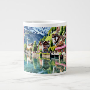 Switzerland, Where Beauty Never Ends Large Coffee Mug