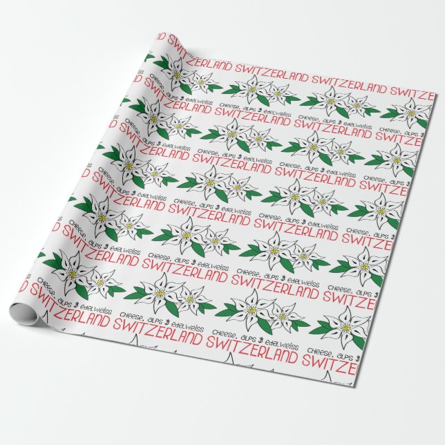 Switzerland Wrapping Paper (Unrolled)