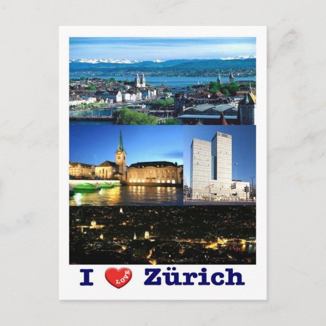Switzerland - Zurich - I Love - Postcard (Front)