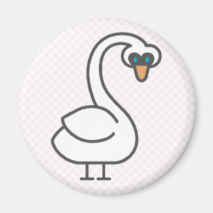 Swivvel Swan Magnet