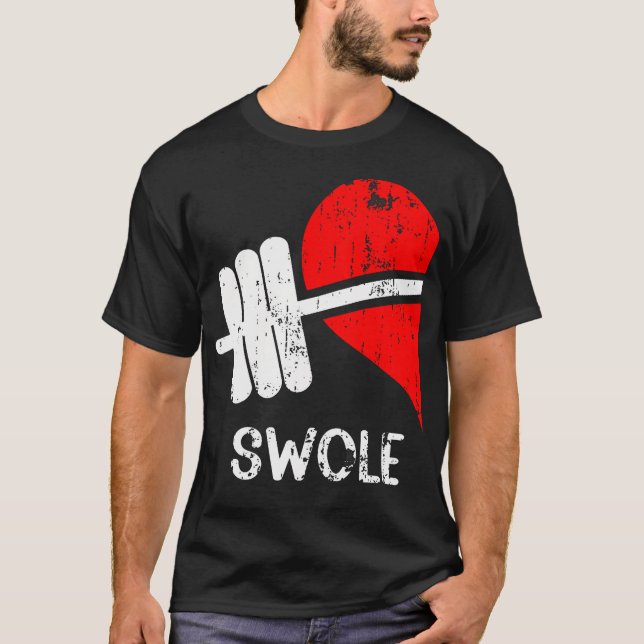 Swole Mates Couples Matching Gym Funny Tee Weightl (Front)