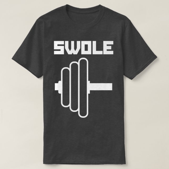 Swole Mates Cute Workout Couples Valentines Day Gy T-Shirt (Design Front)