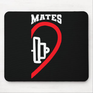 Swole Mates Cute Workout Matching Couples Valentin Mouse Pad