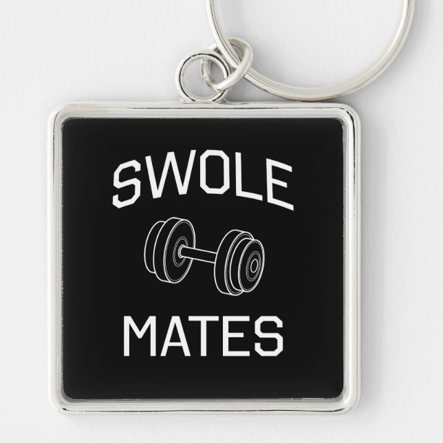 Swole Mates Key Ring (Front)