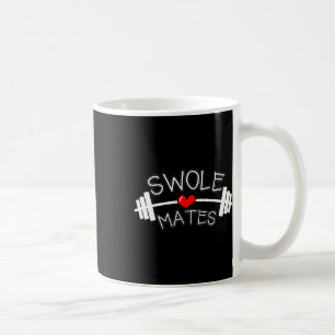 Swole Mates Matching Couples Workout Gym Partner V Coffee Mug