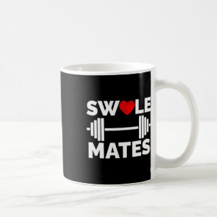 Swole Mates Matching Couples Workout Gym Partner V Coffee Mug