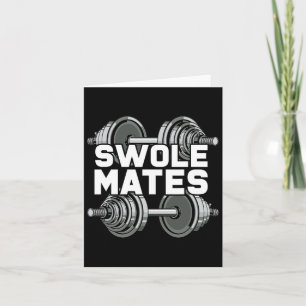Swole Mates Powerlifting Gym Workout Swole Gainz Card