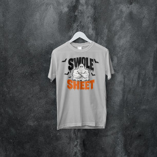 Swole Sheet Halloween Fitness Design T-Shirt