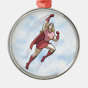 Swole Woman Metal Ornament