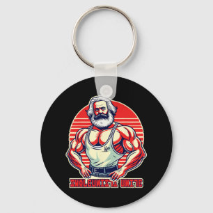 Swoleunists Unite Funny Communist Gym Bodybuilder  Key Ring