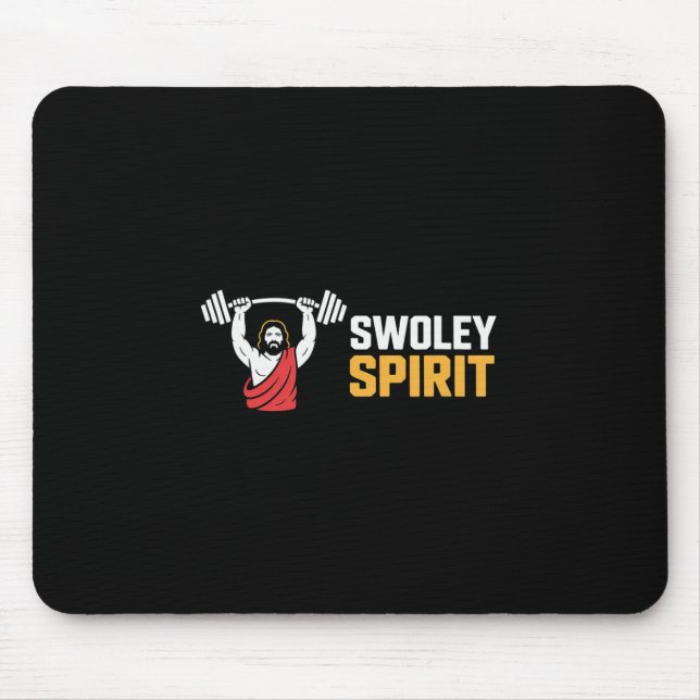 Swoley Spirit Bodybuilding Workout Faith --  Mouse Pad (Front)