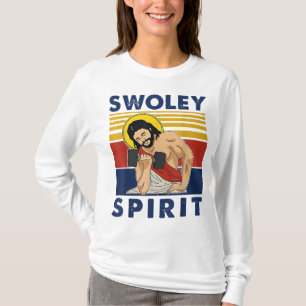 Swoley Spirit WEIGHT LIFTING Jesus Swoley Spirit T-Shirt