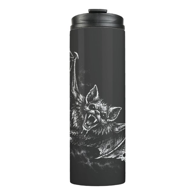 Swooping Bat - by BurnsInHell Thermal Tumbler (Front)