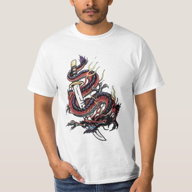 Sword and Dragon T-Shirt (Front)