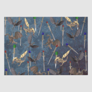 Sword and Dragon Tissue Paper