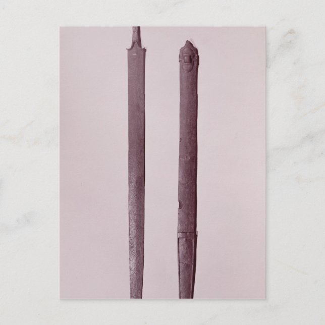Sword and Scabbard Postcard (Front)