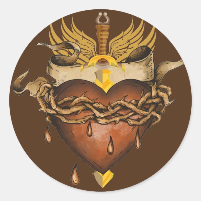 Sword & Heart Sticker (Front)