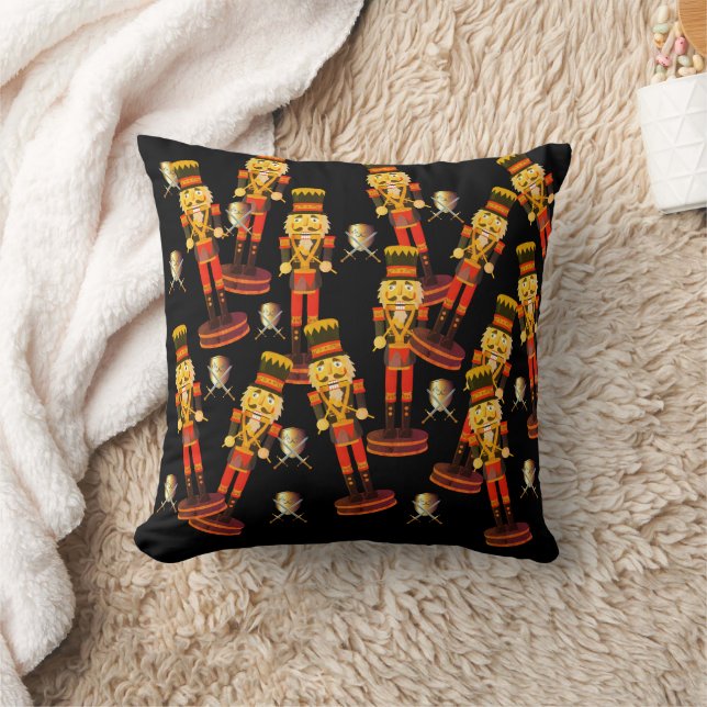 Sword Nutcracker Soldier Christmas Pillow (Blanket)