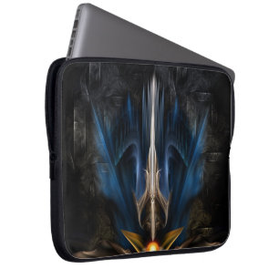 Sword Of Light Fractal Art Laptop Sleeve