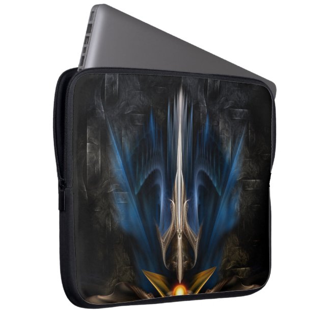 Sword Of Light Fractal Art Laptop Sleeve (Front Right)