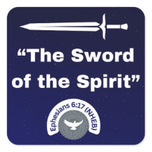 Sword of the Spirit - Square Stickers