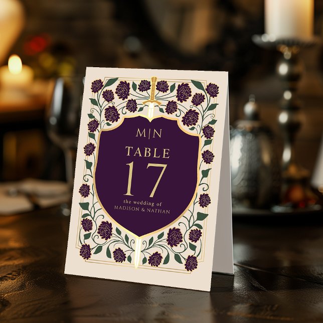 Sword & Shield Mediaeval Fantasy Monogram Wedding  (Creator Uploaded)