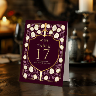 Sword & Shield Mediaeval Fantasy Monogram Wedding 