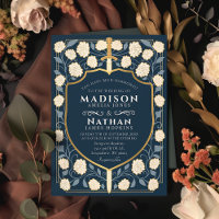 Sword & Shield Mediaeval Fantasy Monogram Wedding 