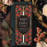 Sword & Shield Mediaeval Fantasy Save the Date Invitation<br><div class="desc">Invite your wedding guests with this Royal Sword & Shield Mediaeval Fantasy Monogram design. This design is perfect for couples seeking a regal, yet modern-day mediaeval fantasy aesthetic. Personalise the text, font, and colours to suit your design preferences. Matching Items in our shop for a complete party theme. Design is...</div>