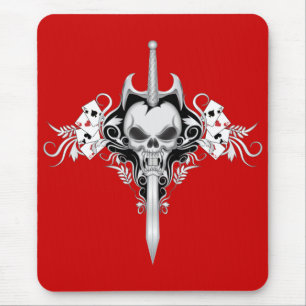 Sword Skull - BLK Mouse Pad