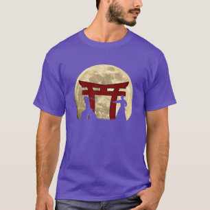 Sword Warrior Japanese Samurai Fighter Full Moon D T-Shirt
