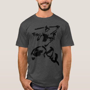 Swordfighter  Samurai Ronin  INK Figure KENDO  IAI T-Shirt