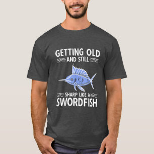 Swordfish Anglers Grandfather Fishing T-Shirt