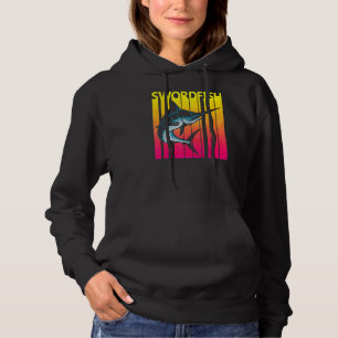 Swordfish Fish Retro Hoodie