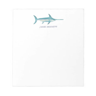 Swordfish Fishing Themed Stationery Notepad