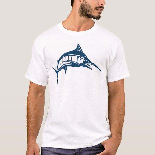 Swordfish Motif Clothes T-Shirt (Front)
