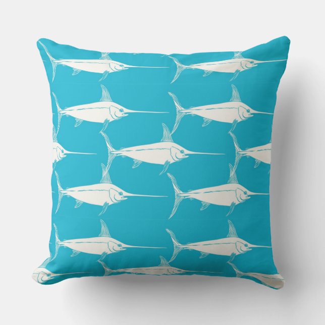 Swordfish Pattern Cushion (Front)