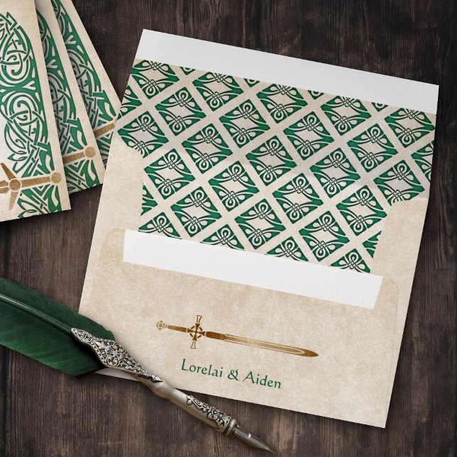 Swords Celtic Wedding Envelope (Creator Uploaded)