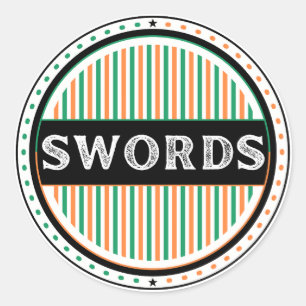 Swords City Pride Emblem – Irish Identity Classic Round Sticker