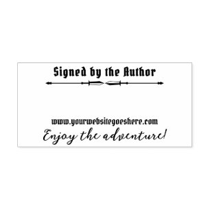 Swords Divider Fantasy Adventure Signed By Author Self-inking Stamp