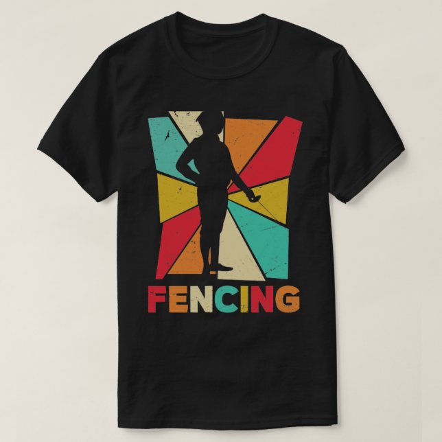 Swordsmanship Sword Fighting Fencing  T-Shirt (Design Front)