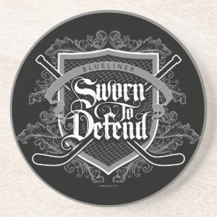Sworn To Defend (Hockey Defenseman) Coaster