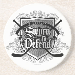 Sworn To Defend (Hockey Defenseman) Coaster